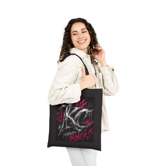 Tote Bag — 'KC Distorted Beauty' Graffiti Canvas Tote