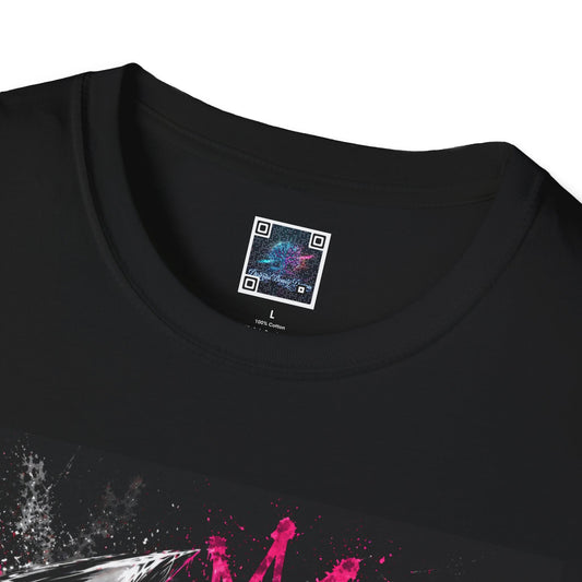 KC Graffiti Crown T-Shirt — Distressed Pink by “Distorted Beauty” Streetwear Tee