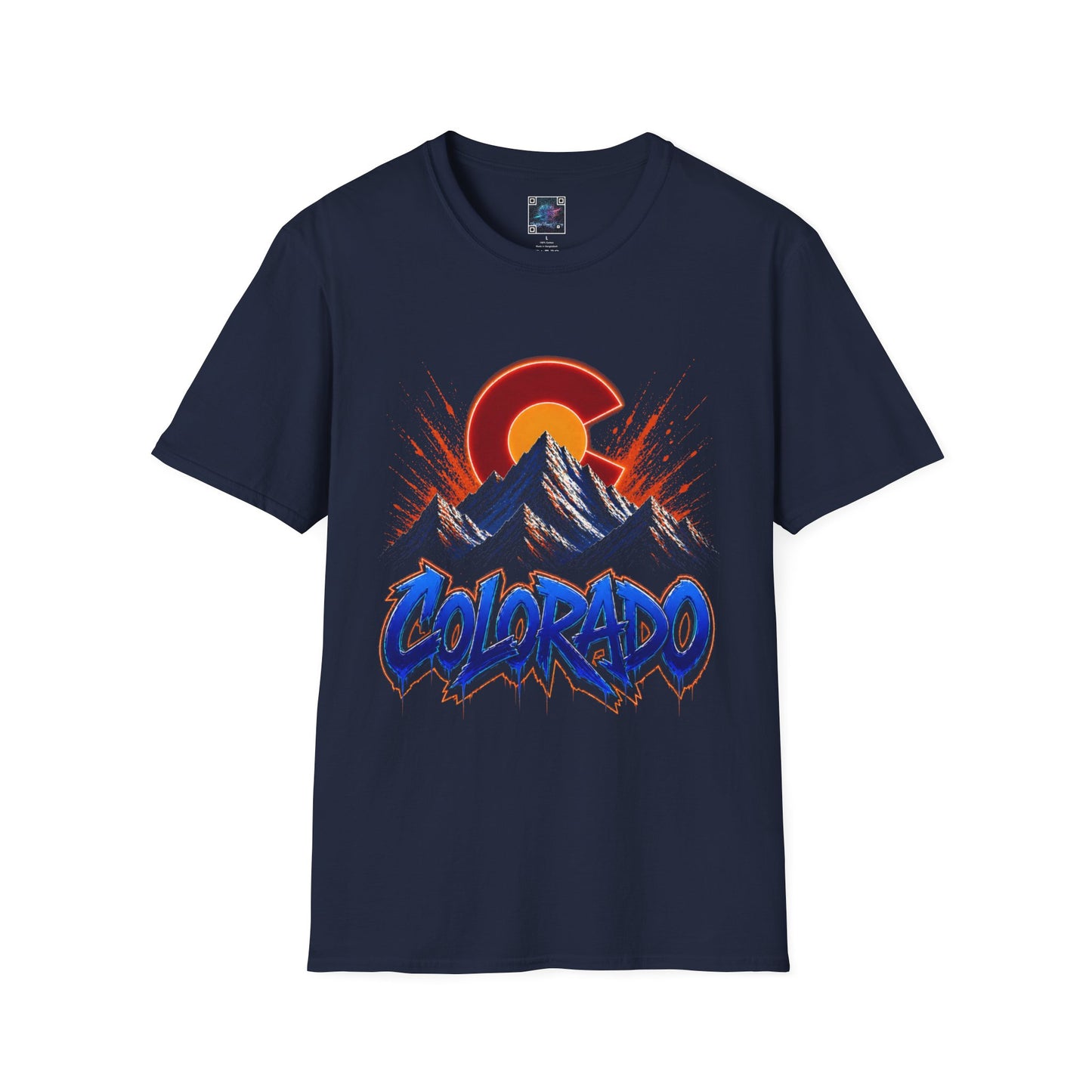Colorado Mountains T-Shirt – Retro Sunset Rocky Mountain Graphic Tee