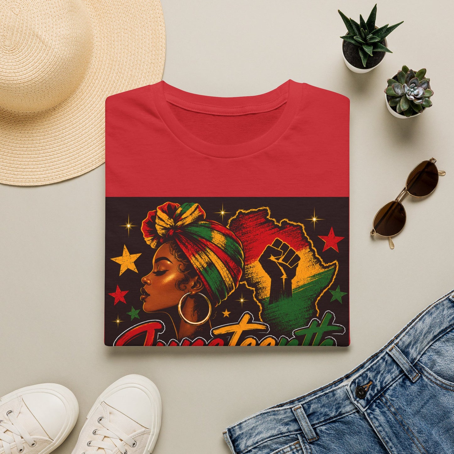 Juneteenth Freedom T-Shirt — "Honoring Our Past, Celebrating Our Freedom" Afrocentric Tee