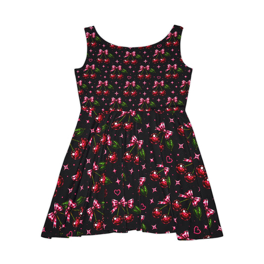 "Mommy to Be" Cherries Bows&  Hearts Skater Dress