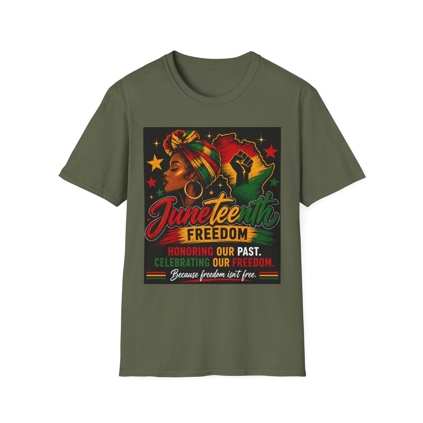 Juneteenth Freedom T-Shirt — "Honoring Our Past, Celebrating Our Freedom" Afrocentric Tee