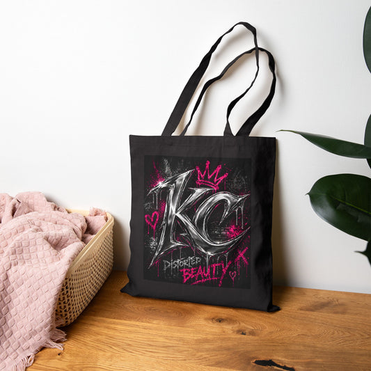 Tote Bag — 'KC Distorted Beauty' Graffiti Canvas Tote
