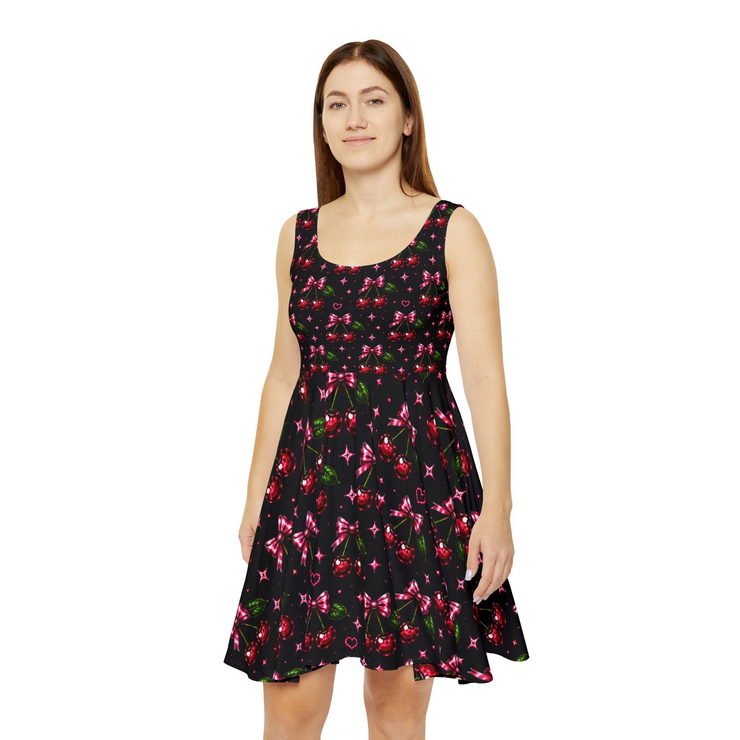 "Mommy to Be" Cherries Bows&  Hearts Skater Dress