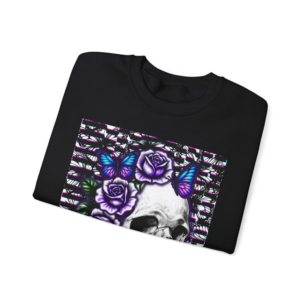 DBD Official Art Skull & Purple Roses Sweatshirt
