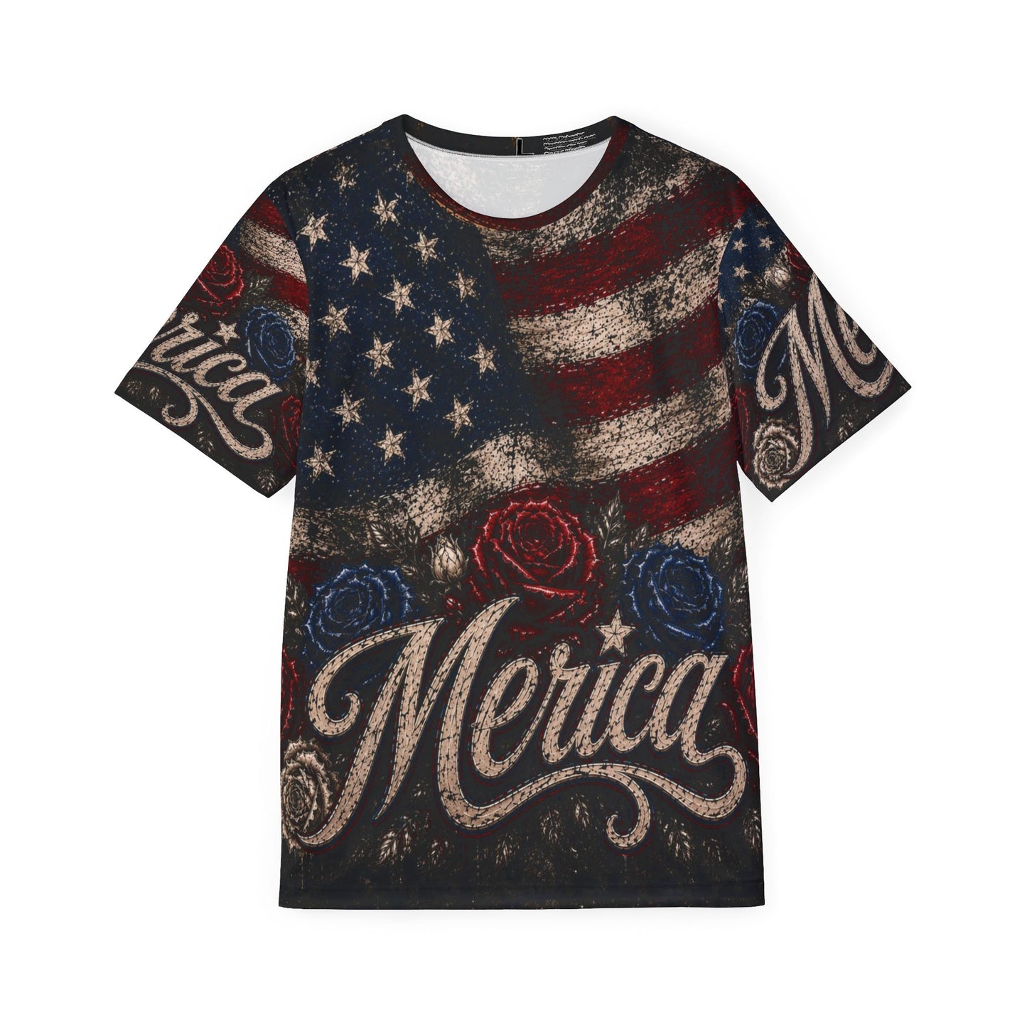 'Merica American Flag Sports Jersey – Patriotic All-Over Print Tee