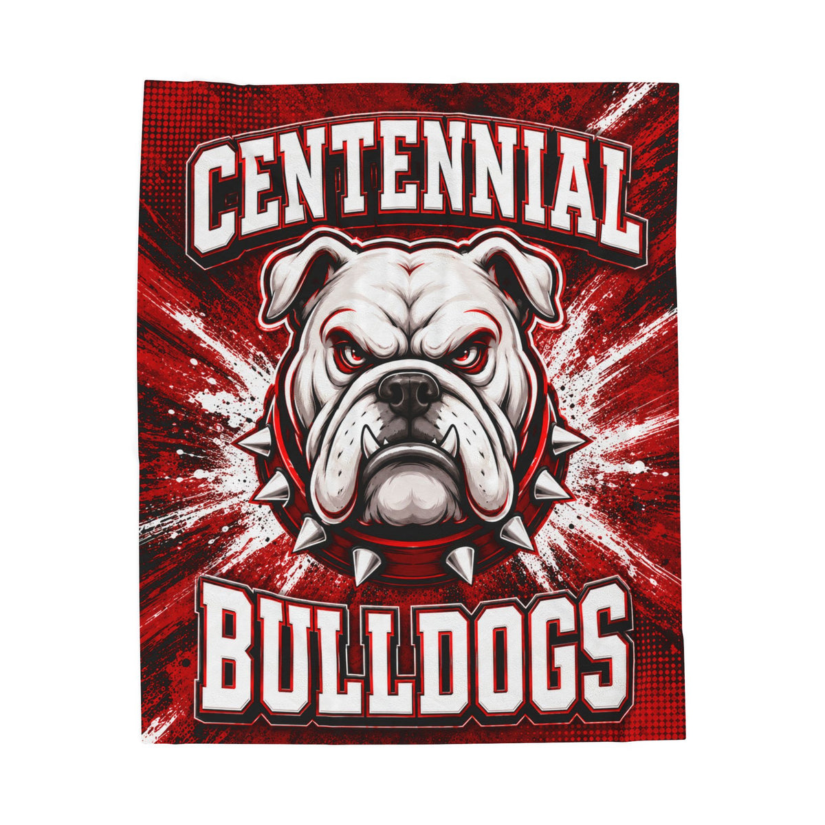 🐾 Centennial Bulldogs Velveteen Blanket | 50" × 60"