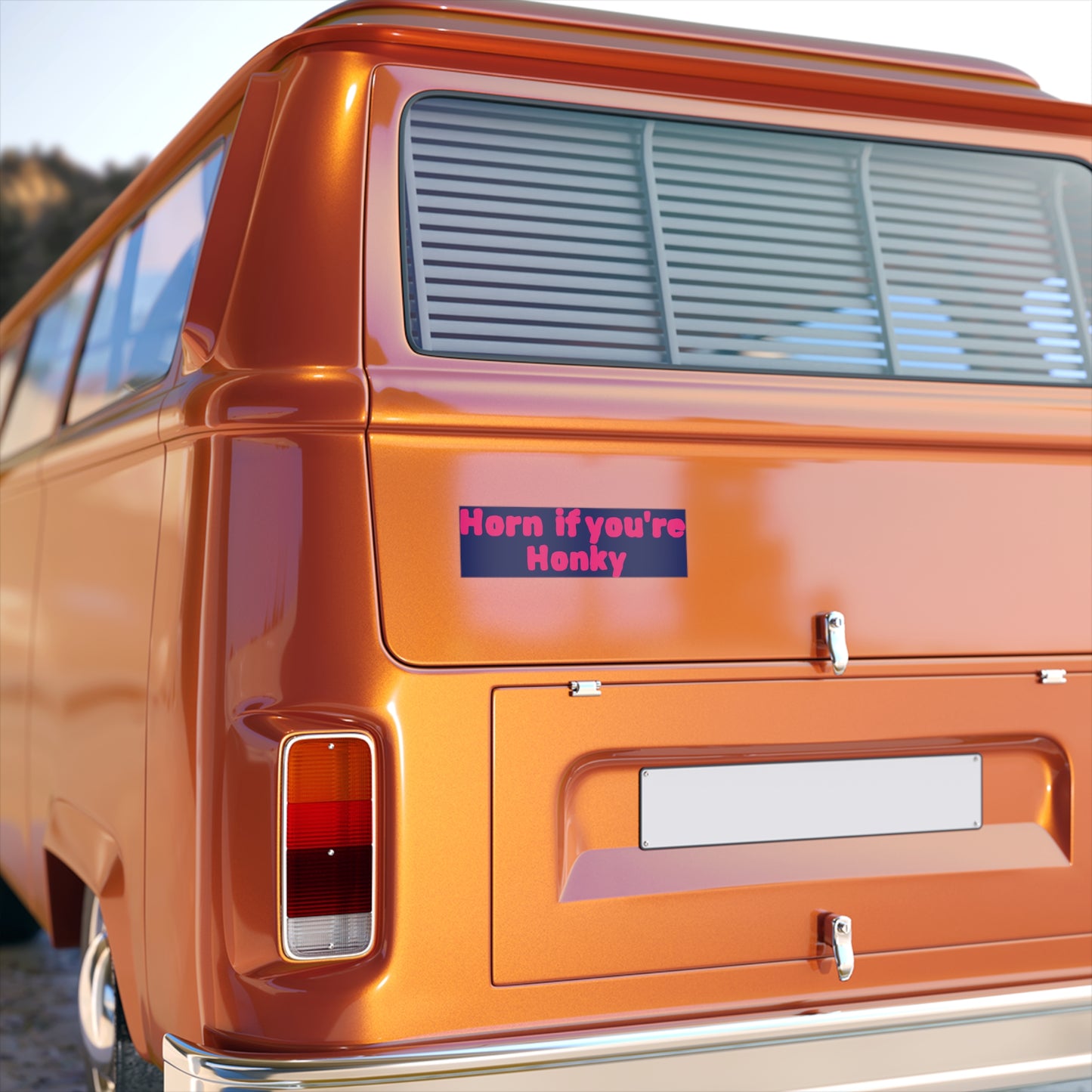 "Horn If You're Honky" bumber sticker