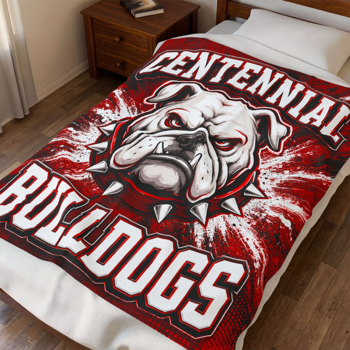 🐾 Centennial Bulldogs Velveteen Blanket | 50" × 60"