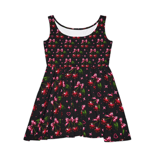"Mommy to Be" Cherries Bows&  Hearts Skater Dress