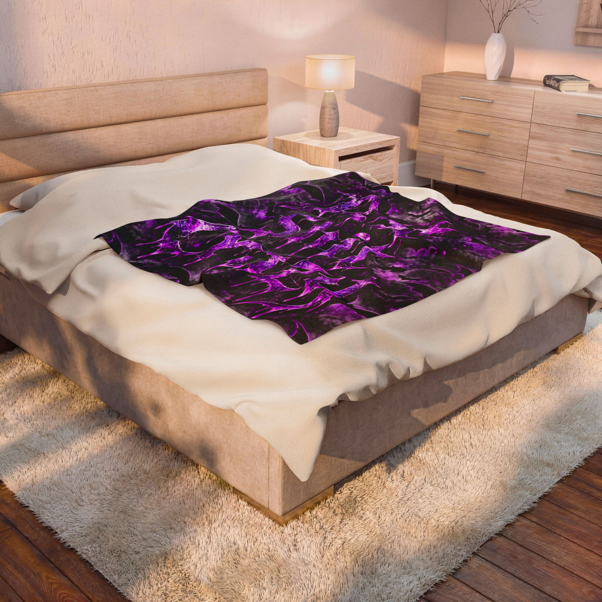 'Bat Shit Crazy' Velveteen Throw