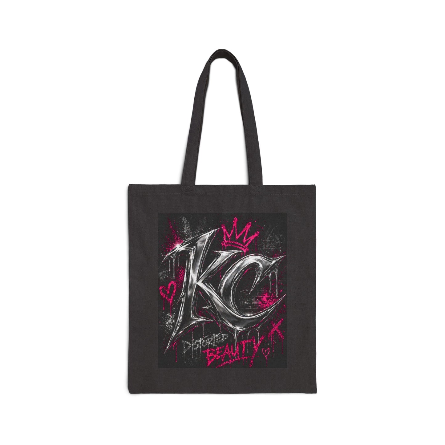 Tote Bag — 'KC Distorted Beauty' Graffiti Canvas Tote