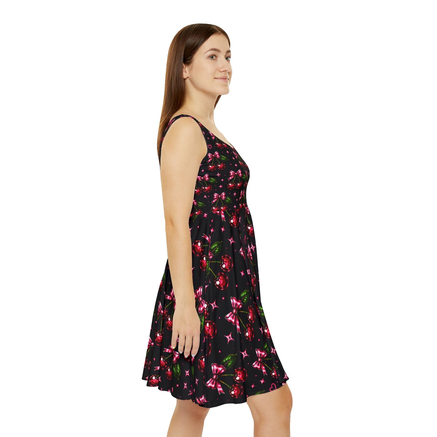 "Mommy to Be" Cherries Bows&  Hearts Skater Dress