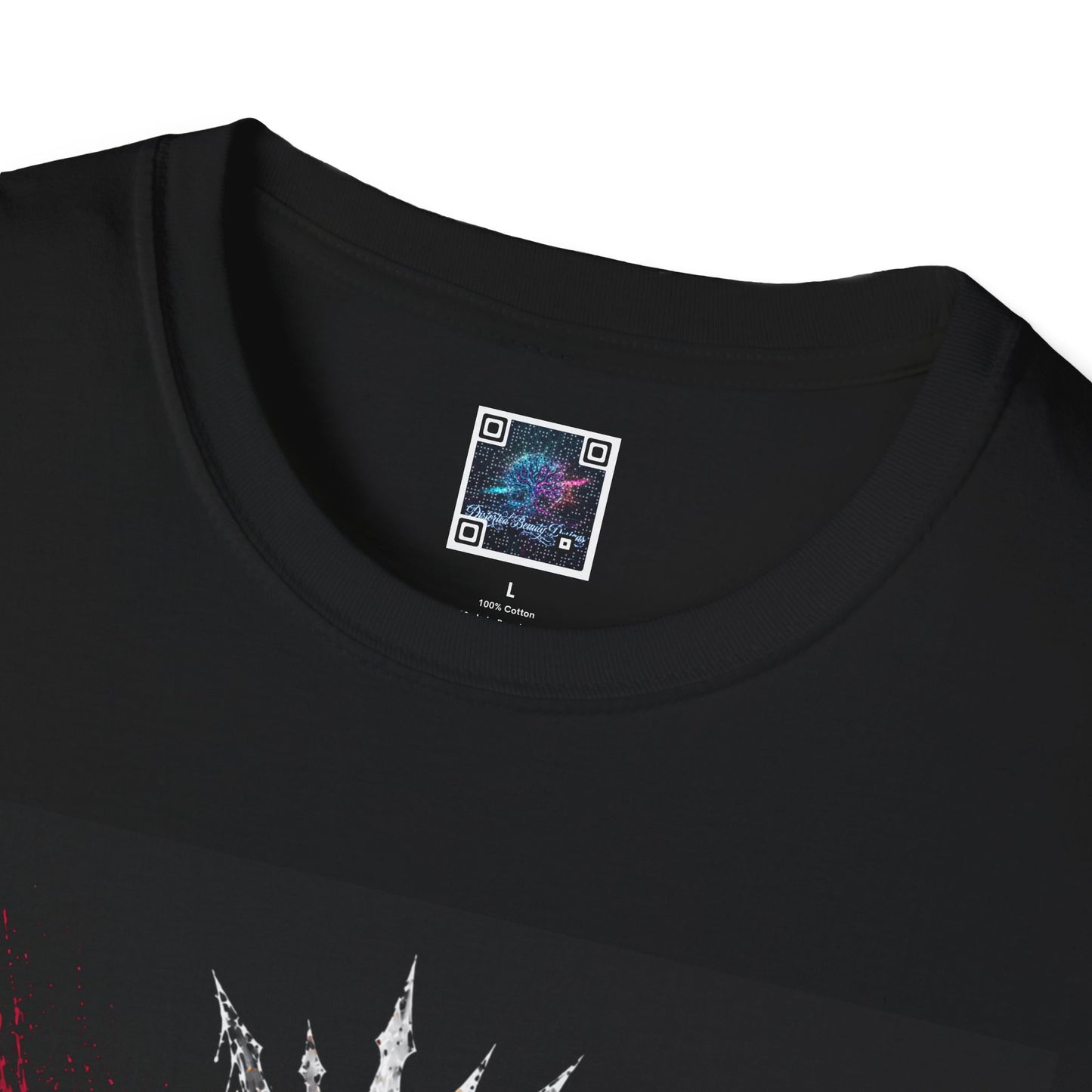 KC Crown Graphic T-Shirt – Distressed Rock-Style 'KC' Design
