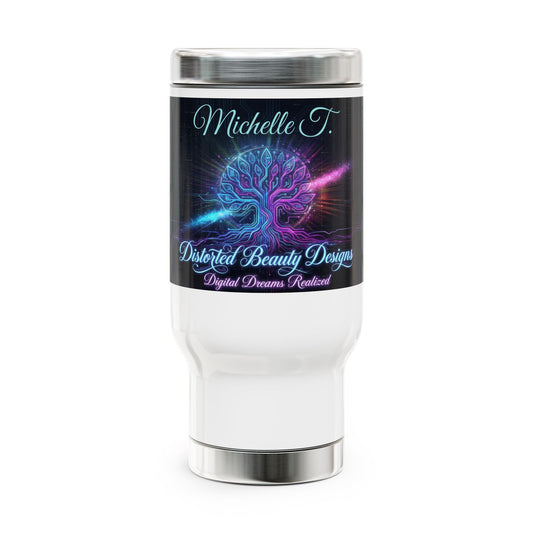 Personalized 14oz Stainless Steel Travel Mug with Handle