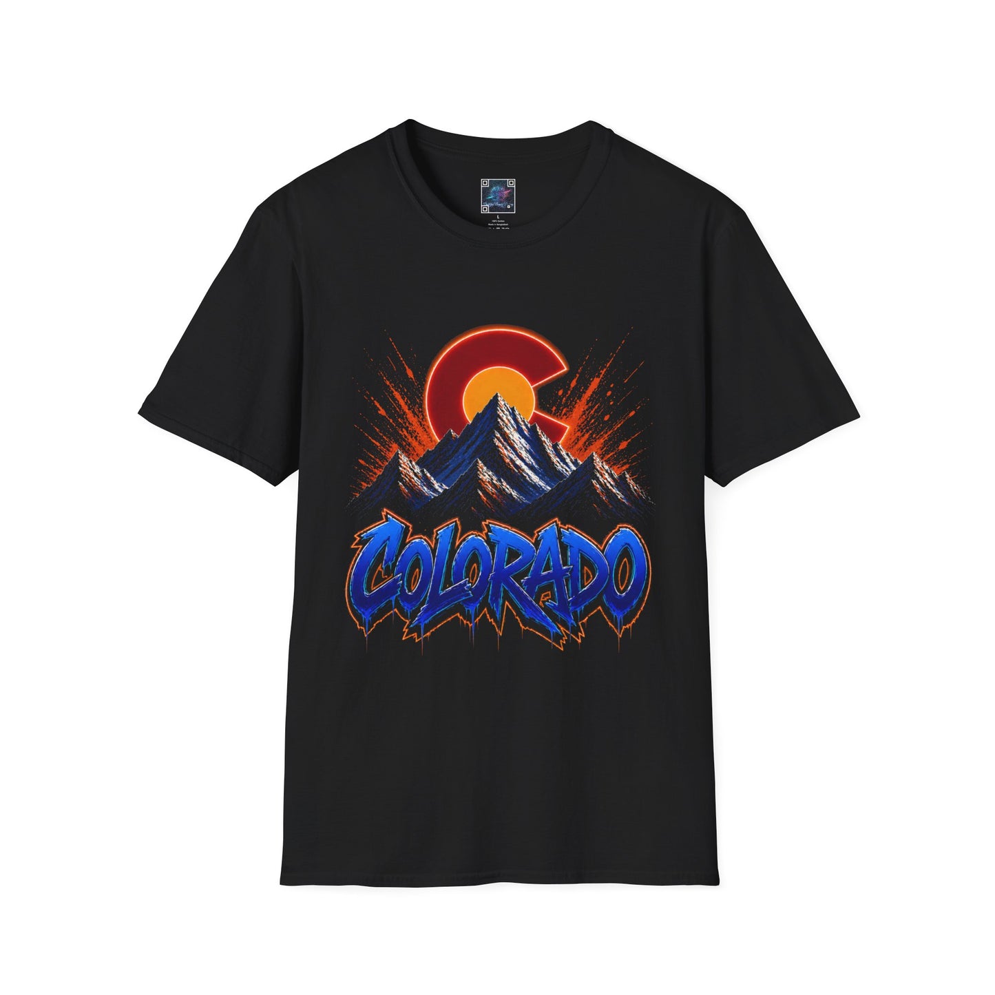 Colorado Mountains T-Shirt – Retro Sunset Rocky Mountain Graphic Tee