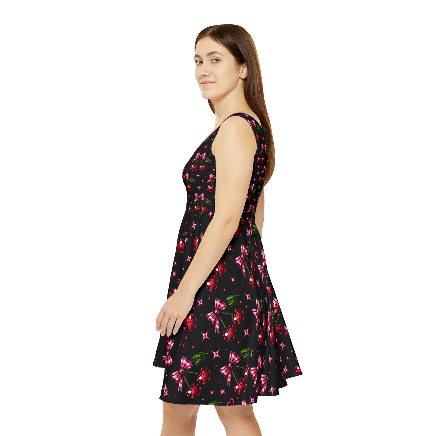 "Mommy to Be" Cherries Bows&  Hearts Skater Dress