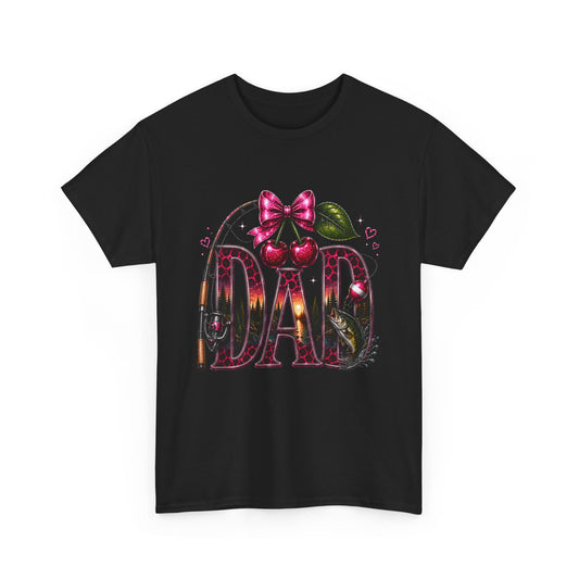 'DAD' Fishing & Pink Bow & Cherries